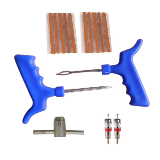 TURBO SEAL X Tyre Puncture Repair Kit | 5-in-1 Tubeless Tyre Plug Set for Bikes & Cars