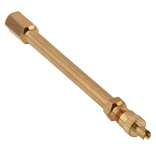 TURBO SEAL X 8-Inch Tyre Extension Valve | Brass Air Nozzle Extender for Pressure Gauge & Air Pipe