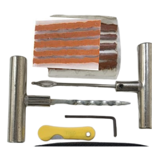 Heavy Duty Metal Tyre Puncture Repair Kit for Tubeless Tyres – for Car & Bike – by TURBO SEAL X